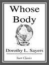 Cover image for Whose Body